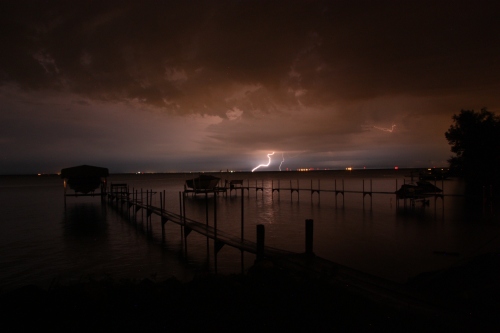 Lighting off the end of the pier